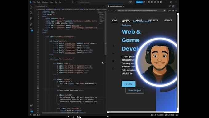 build a responsive HTML CSS landing page website