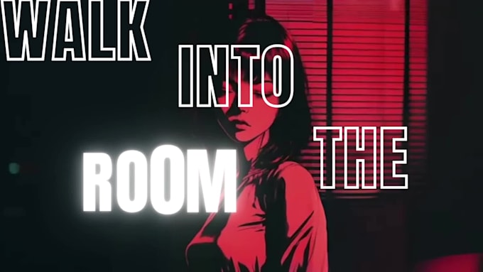 kinetic typography, music lyrics video, ai music video, music lyrics