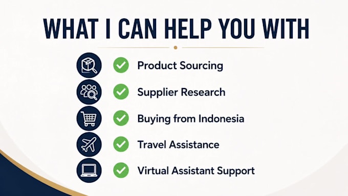 be your virtual assistant in indonesia for sourcing, travel and local help
