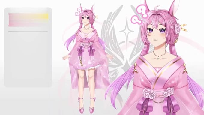 rig live2d vtuber model, cartoon animation, vtuber commission, vtube studio