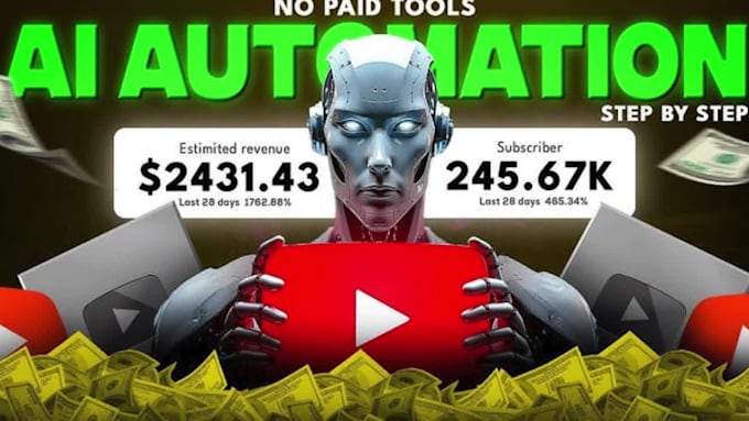 make top10 finance youtube automation faceless videos