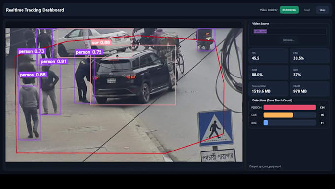 develop ocr, object detection, object tracking system for you