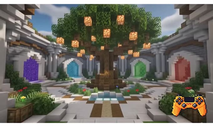 build custom minecraft city survival map minecraft map lobby hub terrain builds