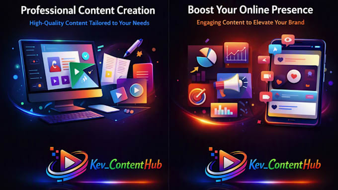 create content writing with visual creation