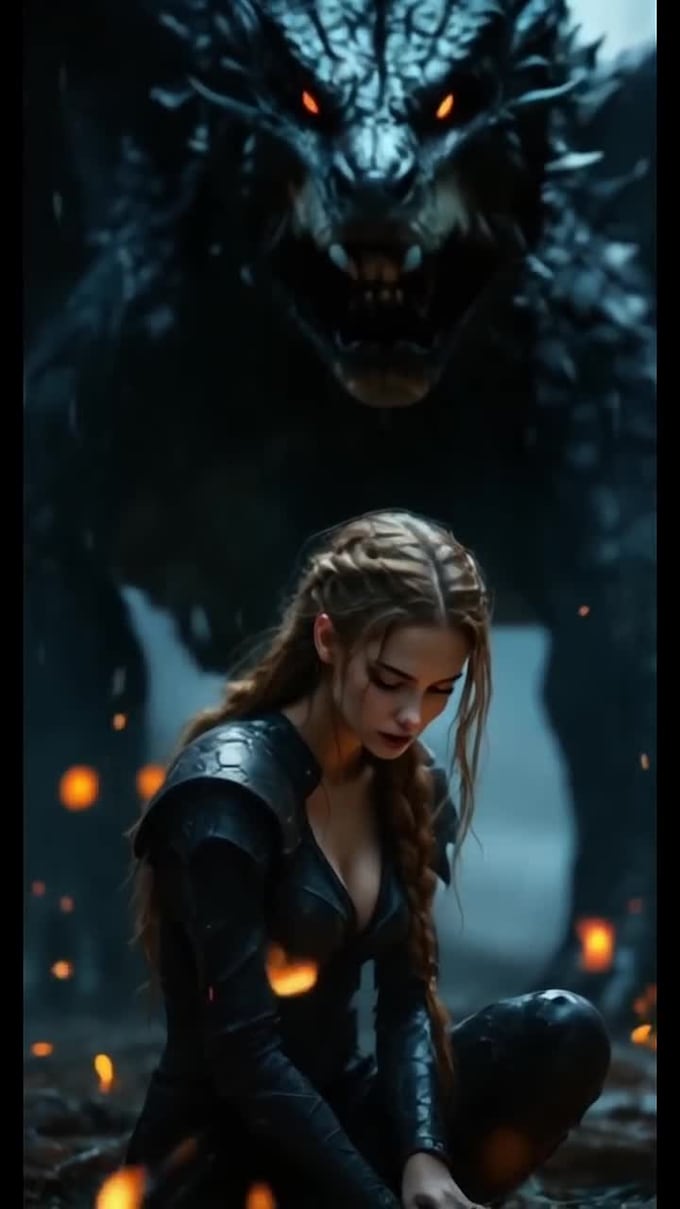 create a visually striking cinematic trailer that
