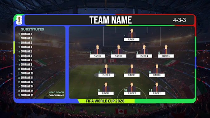 create world cup 2026 lineup graphics