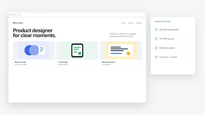 connect your framer site to a custom domain and verify launch