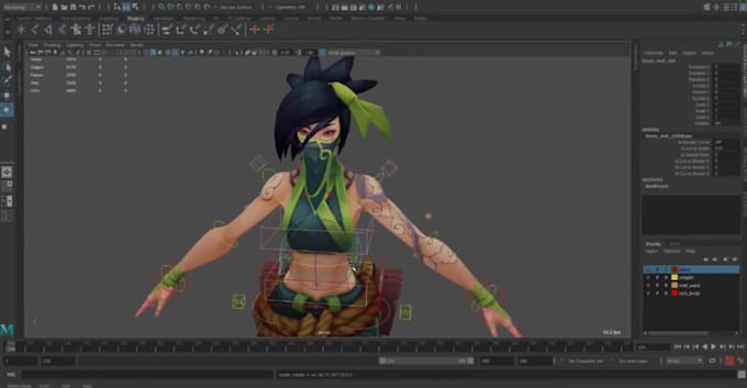 3d character rigging blender maya cc4 facial rig blendshape animation