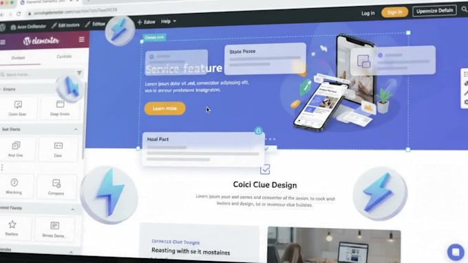 design a modern wordpress website with responsive layout