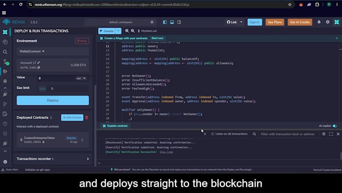 develop a highly optimized custom erc20 crypto token
