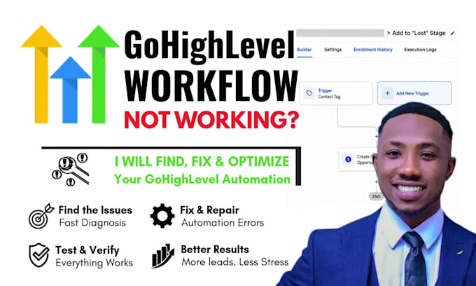 fix gohighlevel workflows, automation triggers, pipeline and CRM issues