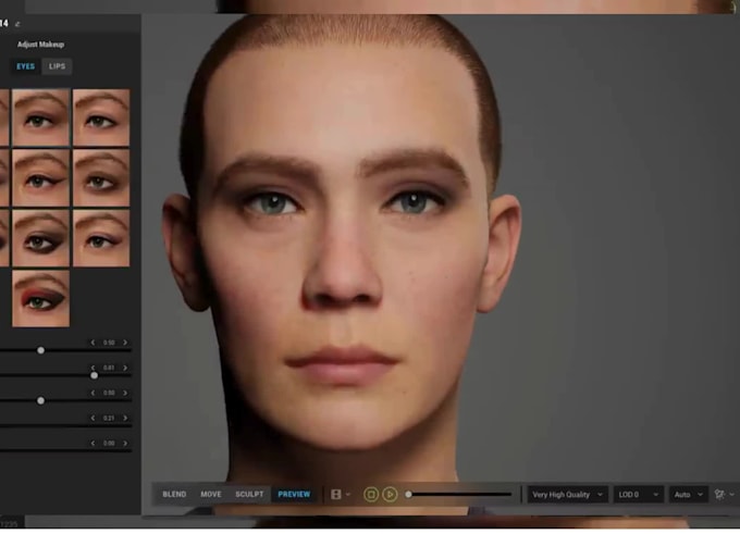 create metahuman character unreal engine 5 realistic character 3d model