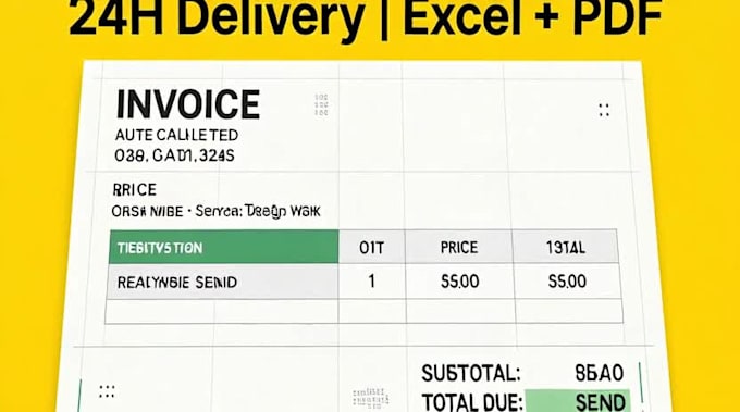 make simple excel invoice template