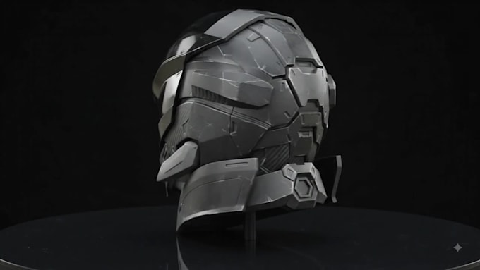 create cosplay, sci fi and custom helmet 3d models