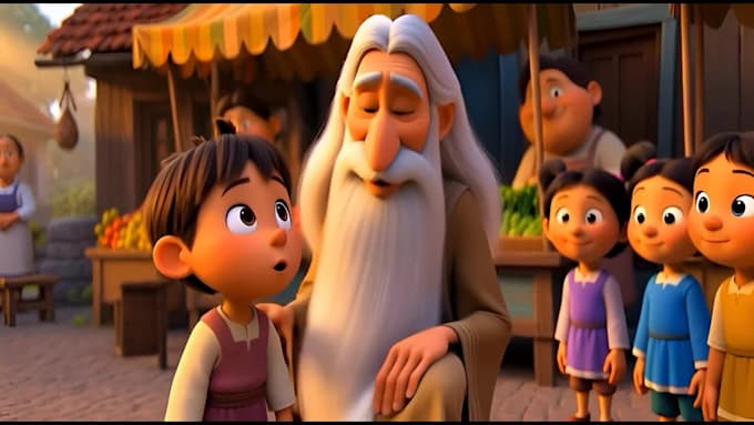 create high quality 3d pixar style animation