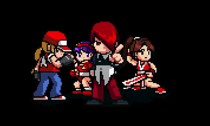 create 2d pixel character sprite sheet pixel art animation, 2d pixel game art