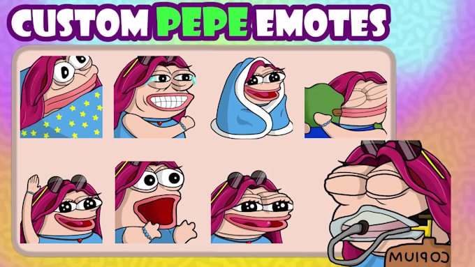 draw custom pepe or peepo emotes for twitch and kick