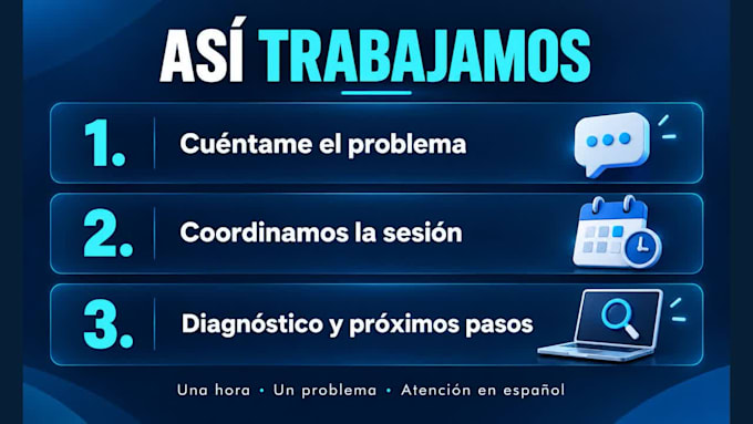 provide remote windows technical support in spanish