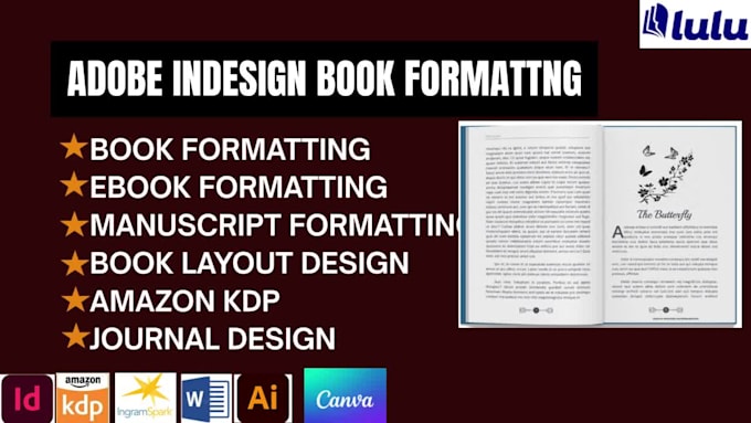adobe indesign book formatting, indesign magazine design, manuscript formatting,