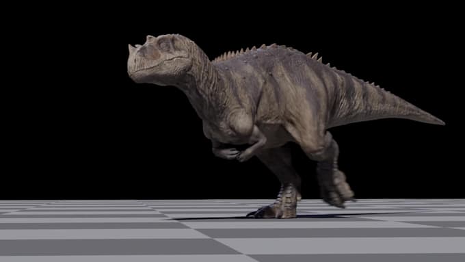 create realistic 3d dinosaur model,custom animations for maya and unreal engine5