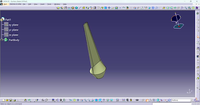 do cad designs based in gsd workbench in catia