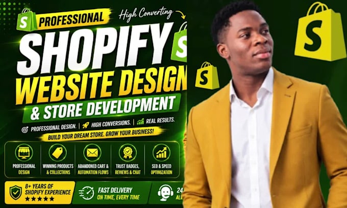 build shopify website design, shopify redesign,shopify dropshipping store design