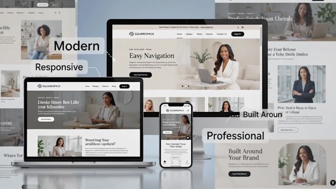 squarespace website design or squarespace redesign custom website development