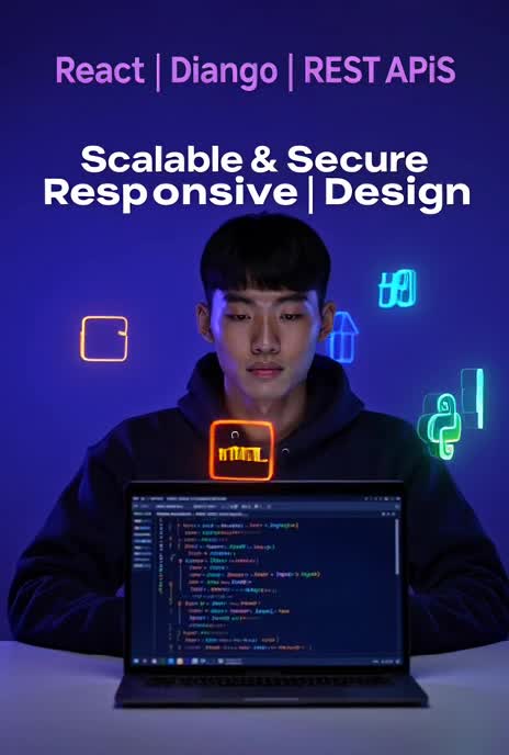build a scalable full stack web application using react and django