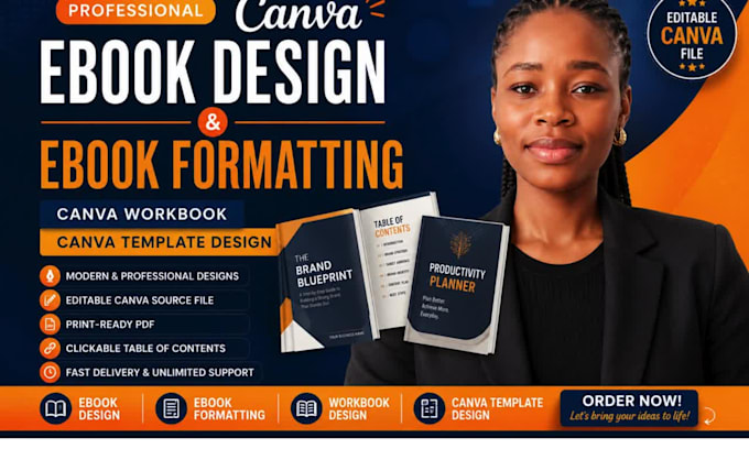 design and format canva ebooks and workbook templates