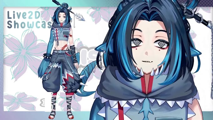 draw live2d vtuber model, 2d vtuber rigging, vtuber avatar, vtuber commission