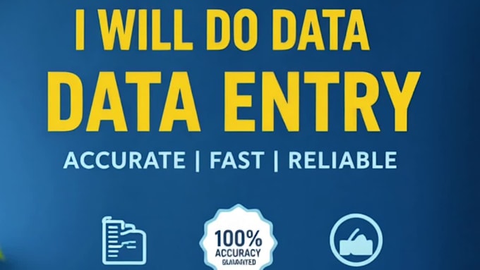 do data entry and typing work accurately