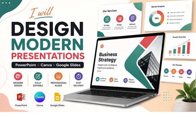 design urgent powerpoint template canva slides modern presentation google slides