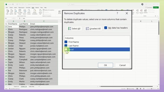 remove duplicates in excel