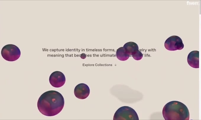 interactive 3d animated website with spline threejs and wordpress animation