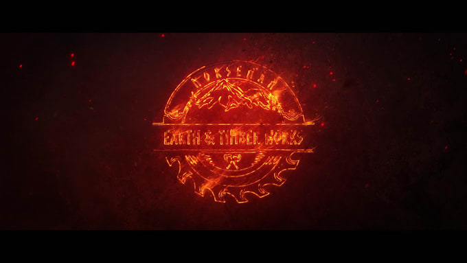 create an epic fire animation in viking style