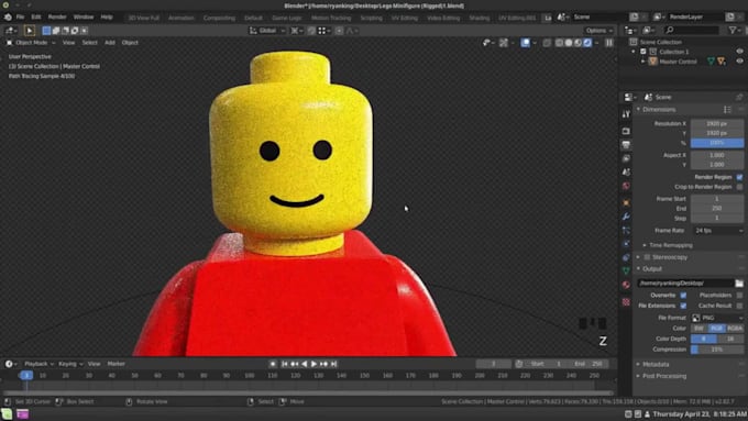 design custom lego moc characters, minifigures and 3d models for animation