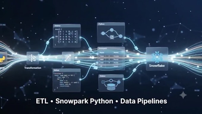 develop snowflake sql, queries, tables and data pipelines