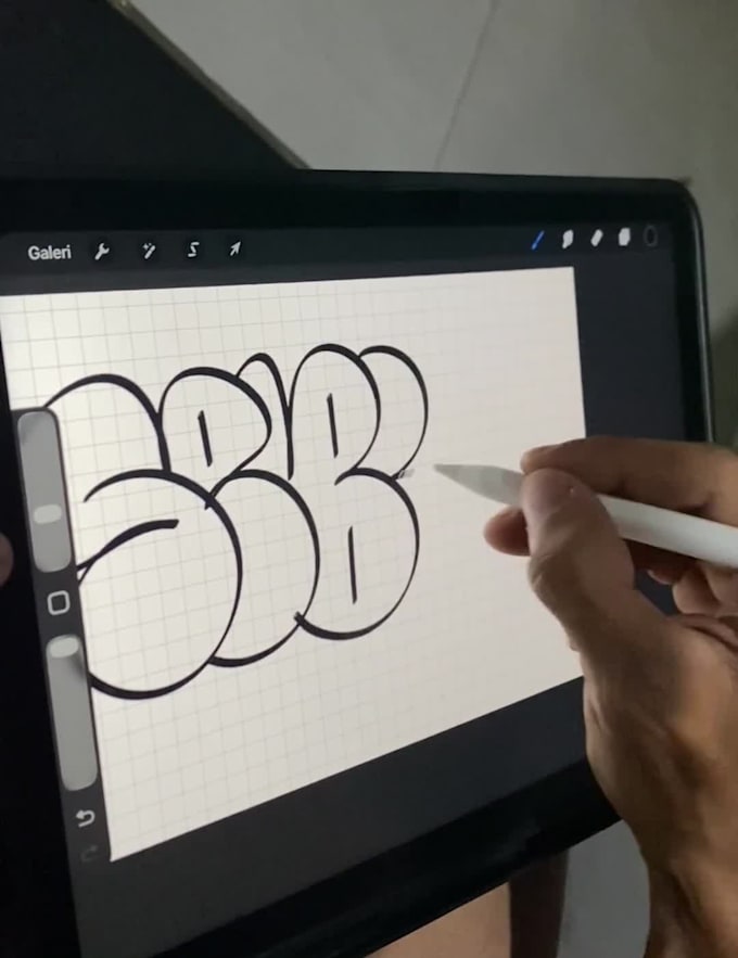 create a custom graffiti throw up design for your name or brand