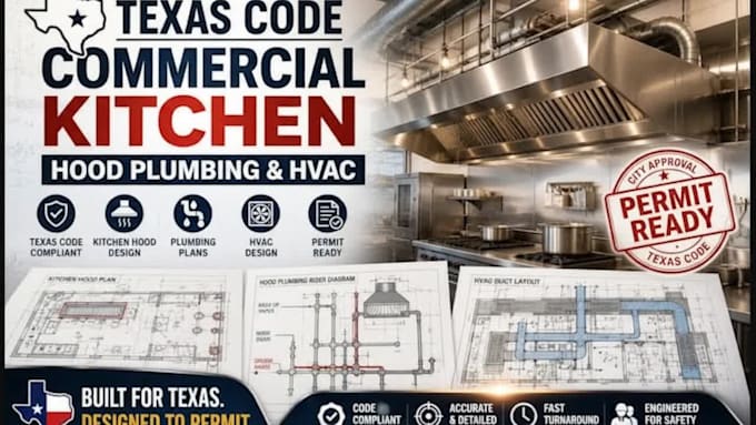 design texas code commercial kitchen hood plumbing and hvac