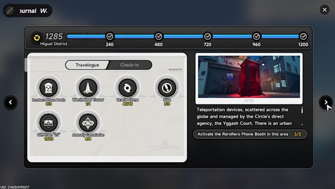 do full map completion and all items in nte
