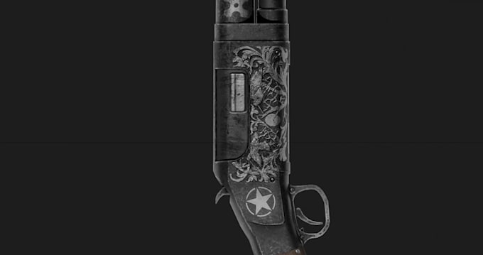 create a game ready 3d weapon model or hard surface prop