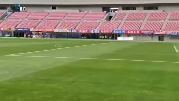 create football stadium led ads, pitchside ads, football billboard animation