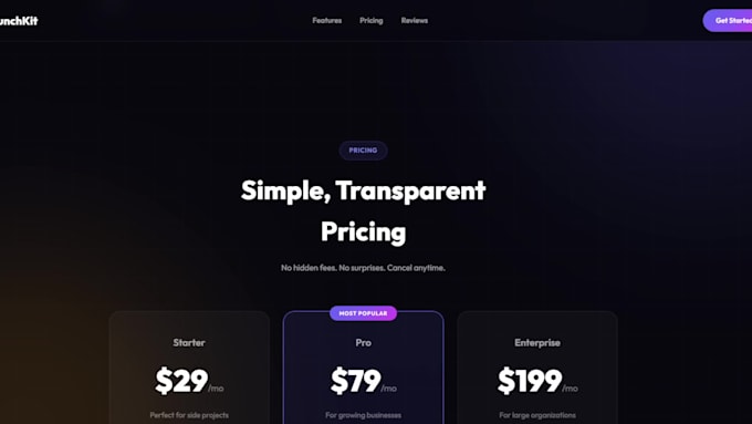 create an animated landing page that converts