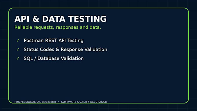 professionally test your website, web app, and mobile app