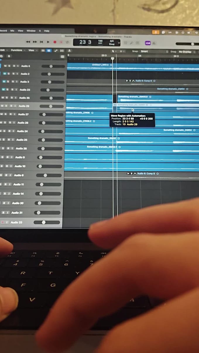 mix the audio to your project