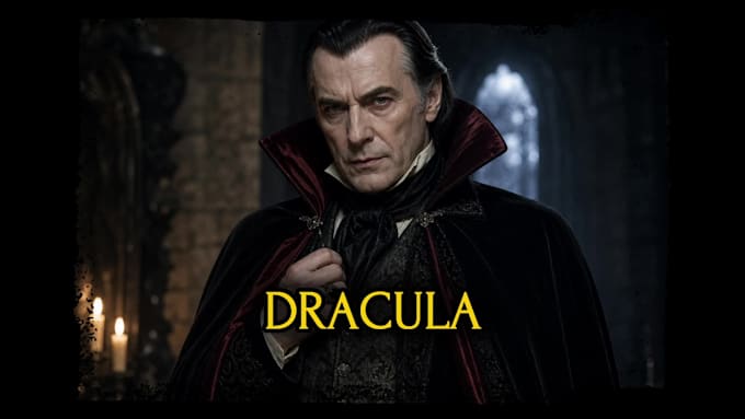 voice dracula or a gothic vampire
