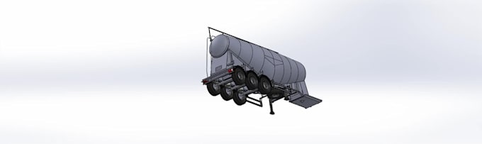 semi trailer, tanker and silo 3d cad models