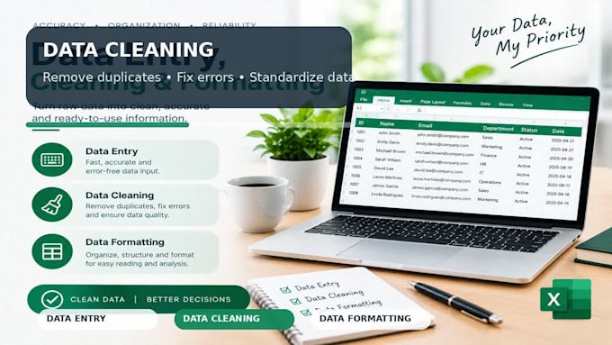 do data entry and excel work