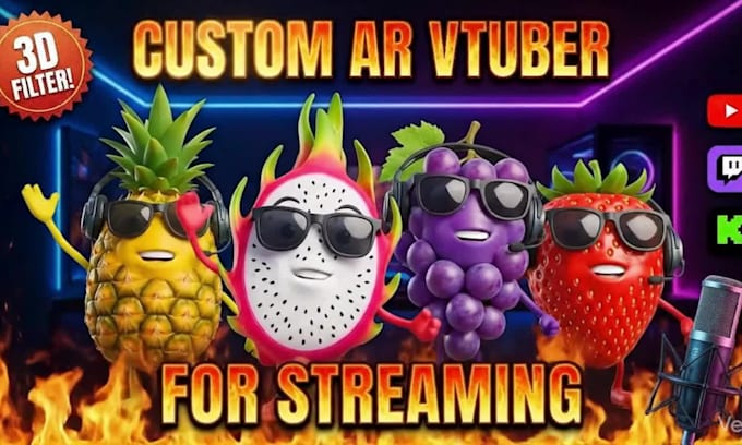 3d ar vtuber filter snap camera streaming avatar face tracking streamfog arkit