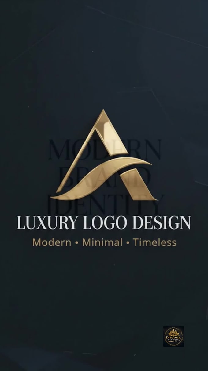 design a modern luxury logo and complete brand identity
